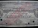 Us,  Old Travellers Cheque,  Wells Fargo &company $50,  Specimen 1903 Paper Money: US photo 1