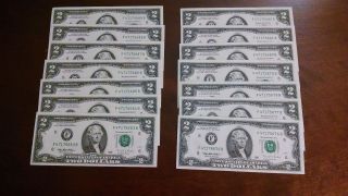1995 Series Uncirculated Two Dollar Bills photo