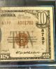 1929 $10 National Currency From Scranton Pa Type 2 Note Charter Number 8737 Paper Money: US photo 3