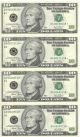4 Uncut Sheet $10 - $10x4 Legal Usa $10 Dollar Collectible Usa Bills Gift Crisp Small Size Notes photo 1