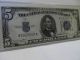 1934d $5.  00 Silver Certificate Blue Seal Almost Uncirculated Small Size Notes photo 1