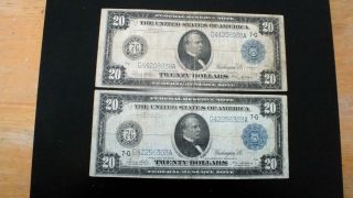 $20 1914 Federal Reserve Note 