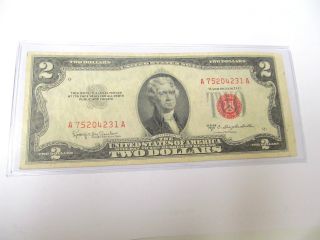 1953 Two Dollar Bill Red Seal A 75204231 A photo