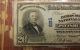 Large 1902 $20 Dollar Bill National Currency Bank Note Pittsburgh Pa Fr 645 Paper Money: US photo 1