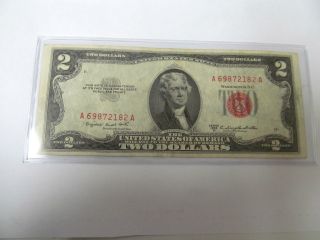 1953 Two Dollar Bill Red Seal A 69872182 A photo