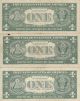 3vf 1957,  A,  B $1.  00 Star Note Blue Seal Silver Certificates Old Rare Us Money Small Size Notes photo 1