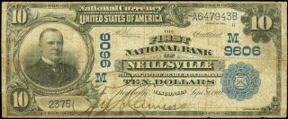 $10 Neillsville Wisc Db 1902 9606 National Currency photo