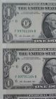2009 Uncut Sheet Of 4 $1 Bills Paper Currency Bankers Vault Portfolio Certified Small Size Notes photo 6