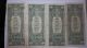 (4) 1957 Blue Seal One Dollar ($1) Silver Certificates Small Size Notes photo 1