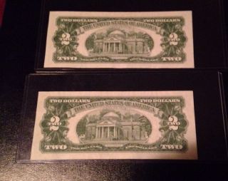 1963 2dollar Red Seal Star Note X2 photo