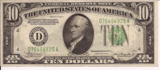 $10 1934 A Frn Cleveland Ten Dollars Fr.  2006_d - photo