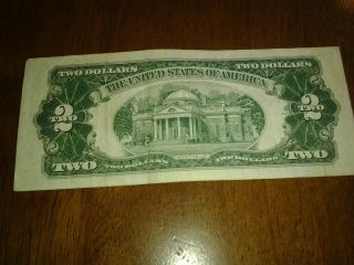 United States Note 2$ Bill 1953 Red Seal photo