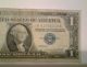 1957 Blue Seal $1 Dollar Bill Us Currency 81 Small Size Notes photo 1