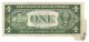1935 C $1 Silver Certificate Printed Foldover Error Paper Money: US photo 2