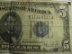 1934 - D Blue Seal Five Doller 80 Years Old Bill Small Size Notes photo 2