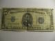 1934 - D Blue Seal Five Doller 80 Years Old Bill Small Size Notes photo 3