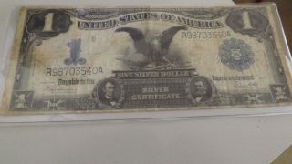 1899 Us Eagle Note Silver Certicate photo