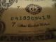 One Dollar Federal Reserve Note Radar Repeater?? Serial Number 41898941 Circulat Small Size Notes photo 1