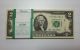 2 Dollar Bills,  Five (5) Uncirculated $2 Bill Note Sequential Order Small Size Notes photo 1