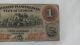 1859 $1 Merchants & Planters Bank Of Savannah,  Georgia W/ Covered Wagons Paper Money: US photo 3