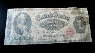 Scarce 1886 Martha Washington $1 Silver Certificate Tape Repair photo