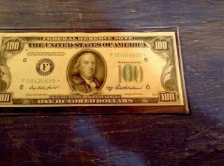 1950b Star Note.  100$.  Crisp Bill Rare Hard To Find photo