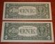 2003 $1 Chicago Star Note Uncirculated + 1993 Star Note Au Small Size Notes photo 3