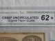 Single Digit Serial Number 8 - State Of North Carolina $2 Bill - Cga Graded Cu62 Paper Money: US photo 5