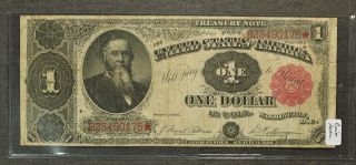 1891 Us Treasury Note Stanton Fr 351 - Fine photo
