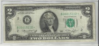 Star 1976 - Green Seal $2 Bill B District - York Au photo
