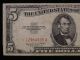 1953 B Star $5 Five Dollar United States Paper Note Circulated Small Size Notes photo 2