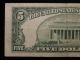 1953 B Star $5 Five Dollar United States Paper Note Circulated Small Size Notes photo 4