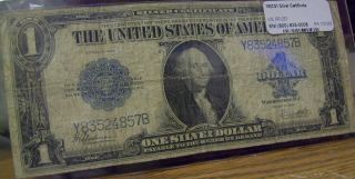 1923 One Dollar Silver Certificate 
