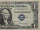 1935e One Dollar Silver Certificate H Series Blue Seal Note Small Size Notes photo 2