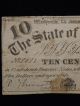 1863 Ten Cent Confederate Paper Note Civil War Era Circulated Paper Money: US photo 2