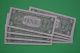 Eight 1957 Consecutive & Uncirculated $1.  00 Silver Certificates Small Size Notes photo 1