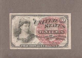 1863 - 10 Cent Fractional Currency Note photo