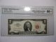1963a $2 Legal Tender Note Red Seal Cga 68 Gem Uncirculated Small Size Notes photo 2