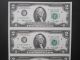 1976 $2 Star Note F Atlanta Low 00 Uncut Sheet Of 4 Unc United State Currency Small Size Notes photo 1