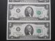 1976 $2 Star Note F Atlanta Low 00 Uncut Sheet Of 4 Unc United State Currency Small Size Notes photo 2