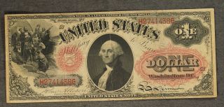 Series 1874 United State Note $1 Fr19 - Strong Vf photo