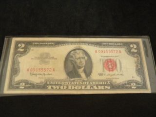 1963 Two Dollar United States Note In photo
