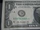 2009 One Dollar Star Note/federal Reserve Note In A.  U.  Cond.  Crisp & Small Size Notes photo 2