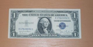 Us $1 Silver Certificate 1935 D Series photo