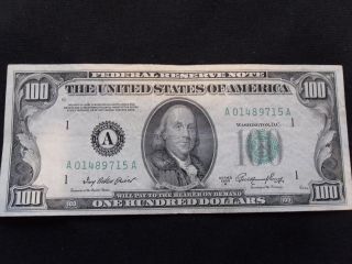 $100 Frn Series 1950 A Boston photo