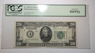 1928 $20 Federal Reserve Note Cleveland Pcgs 50 Ppq Gold On Demand Note photo