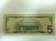 Early Serial Number Five Us Dollar If 00000094 C Small Size Notes photo 1