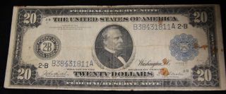 1914 $20 York Note B38431811a photo