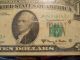1963 A $10.  00 Federal Reserve Star Note Altanta Georgia Small Size Notes photo 2