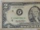 1995 Two Dollar $2 Federal Reserve F Series Green Seal Note+. .  ; Small Size Notes photo 1